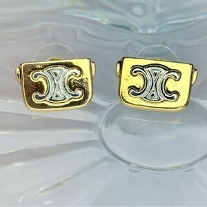 🆕 Gold Icon Stud Earrings | Luxe Minimalist Statement Studs